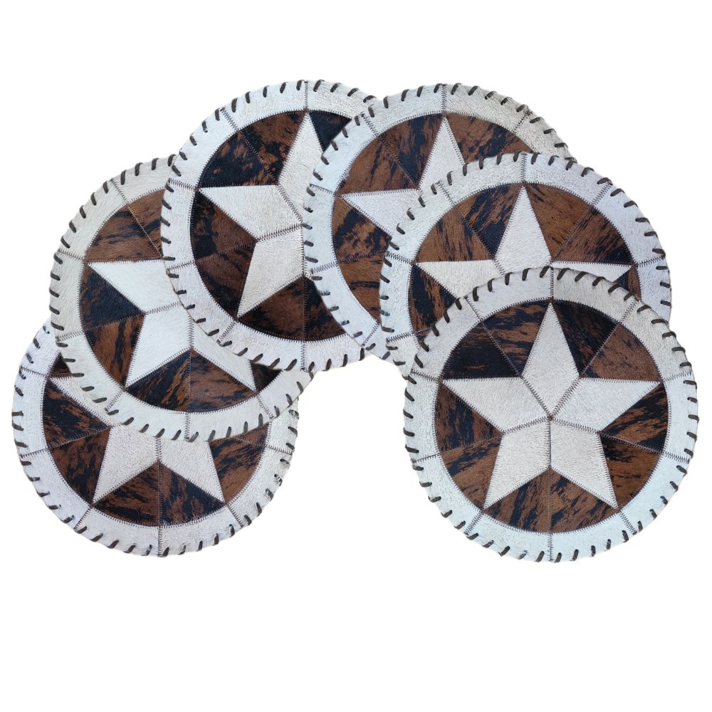 D2W Round Star Laced Border 16" Diameter Placemat