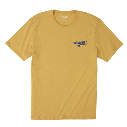 Wrangler® Men's Graphic Short Sleeve T-Shirt - Pale Gold Heather