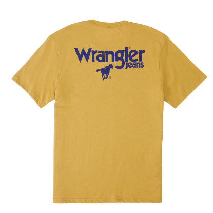 Wrangler® Men's Graphic Short Sleeve T-Shirt - Pale Gold Heather