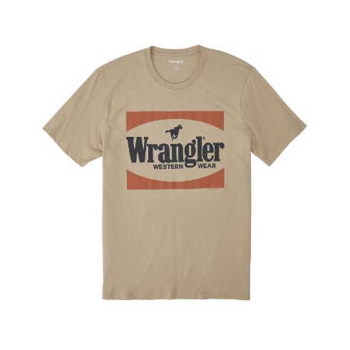 Wrangler® Men's Graphic Short Sleeve T-Shirt - Trench Coat Heather