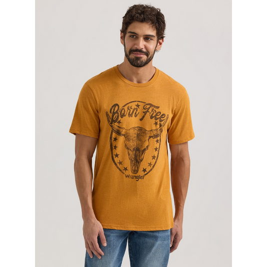 Wrangler® Men's Graphic Short Sleeve T-Shirt - Thai Curry Heather