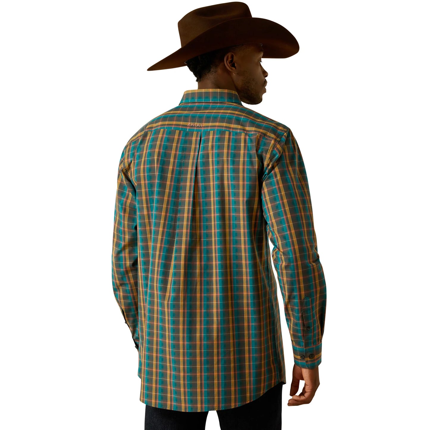Ariat Men's Pro Series Bowie Fitted Long Sleeve Shirt - Dark Teal