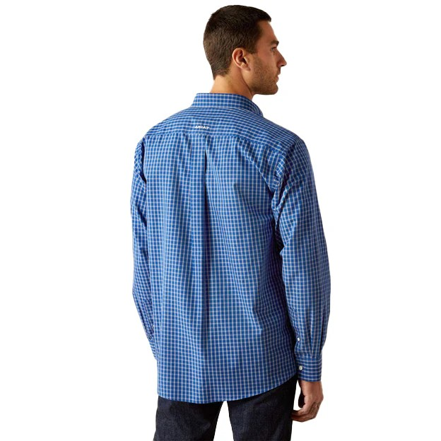 Ariat  Men's Blair Long Sleeve  Classic Fit Shirt-Navy