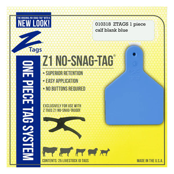 Z Tags Z1 Piece Blank No Snag - One Piece