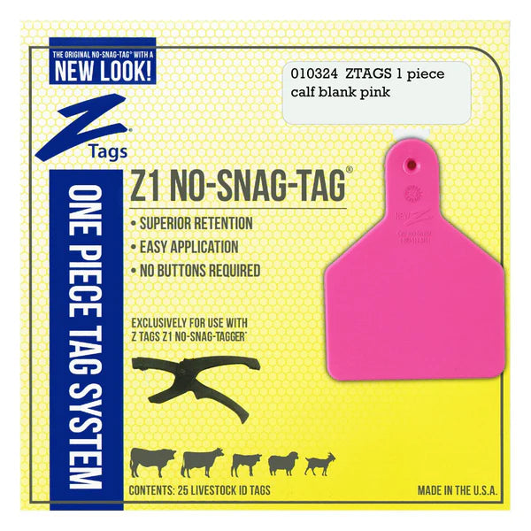 Z Tags Z1 Piece Blank No Snag - One Piece - Irvine Tack &amp; Western Wear