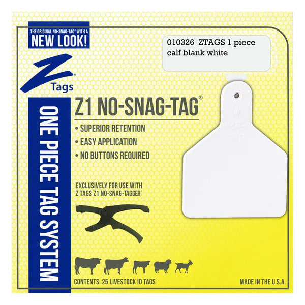 Z Tags Z1 Piece Blank No Snag - One Piece