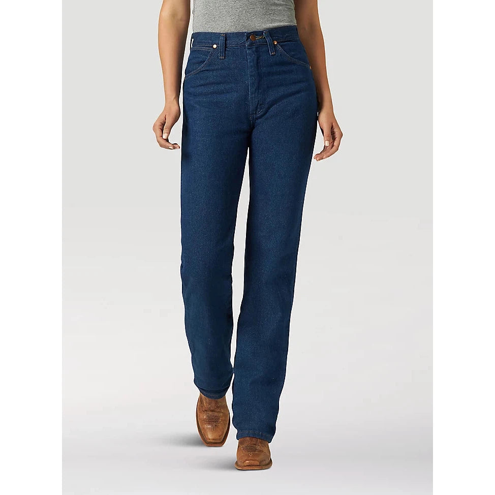 Wrangler Women's Cowboy Cut Slim Fit Jeans - Prewashed Indigo