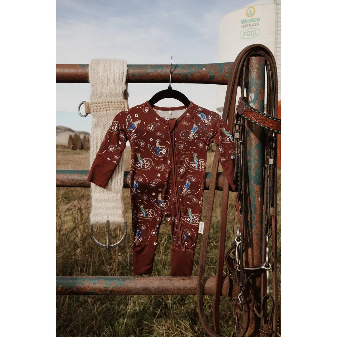 Boots &amp; Bows Roping the West Infant Sleeper