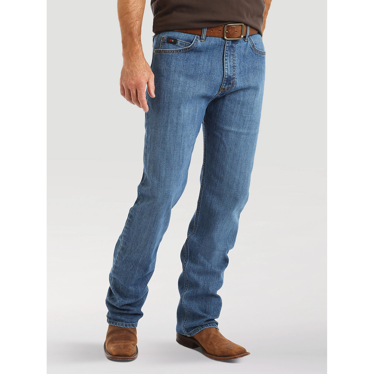 Wrangler Men's 20X No.01 Competition Active Flex Relaxed Fit Jeans - Admiral Blue