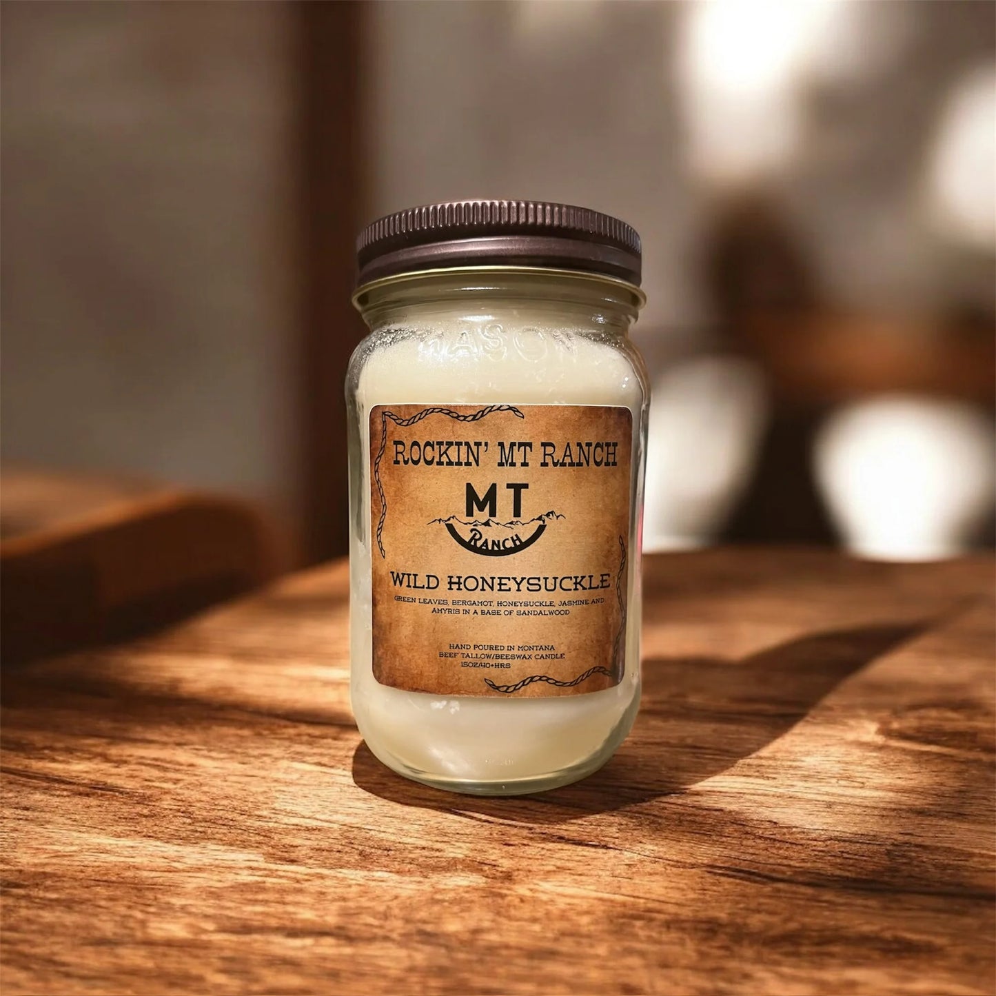 Rockin MT Ranch Tallow Ranch Candle- 16 ounce
