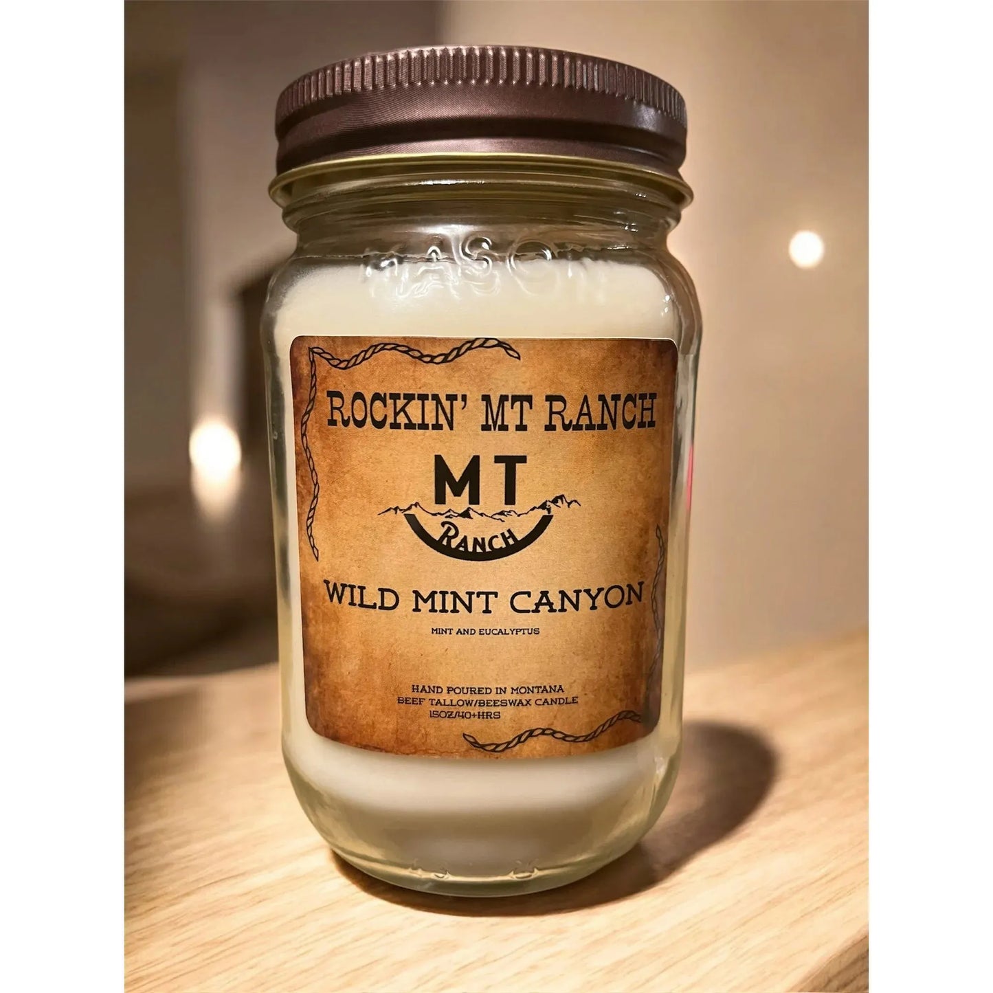 Rockin MT Ranch Tallow Ranch Candle- 16 ounce