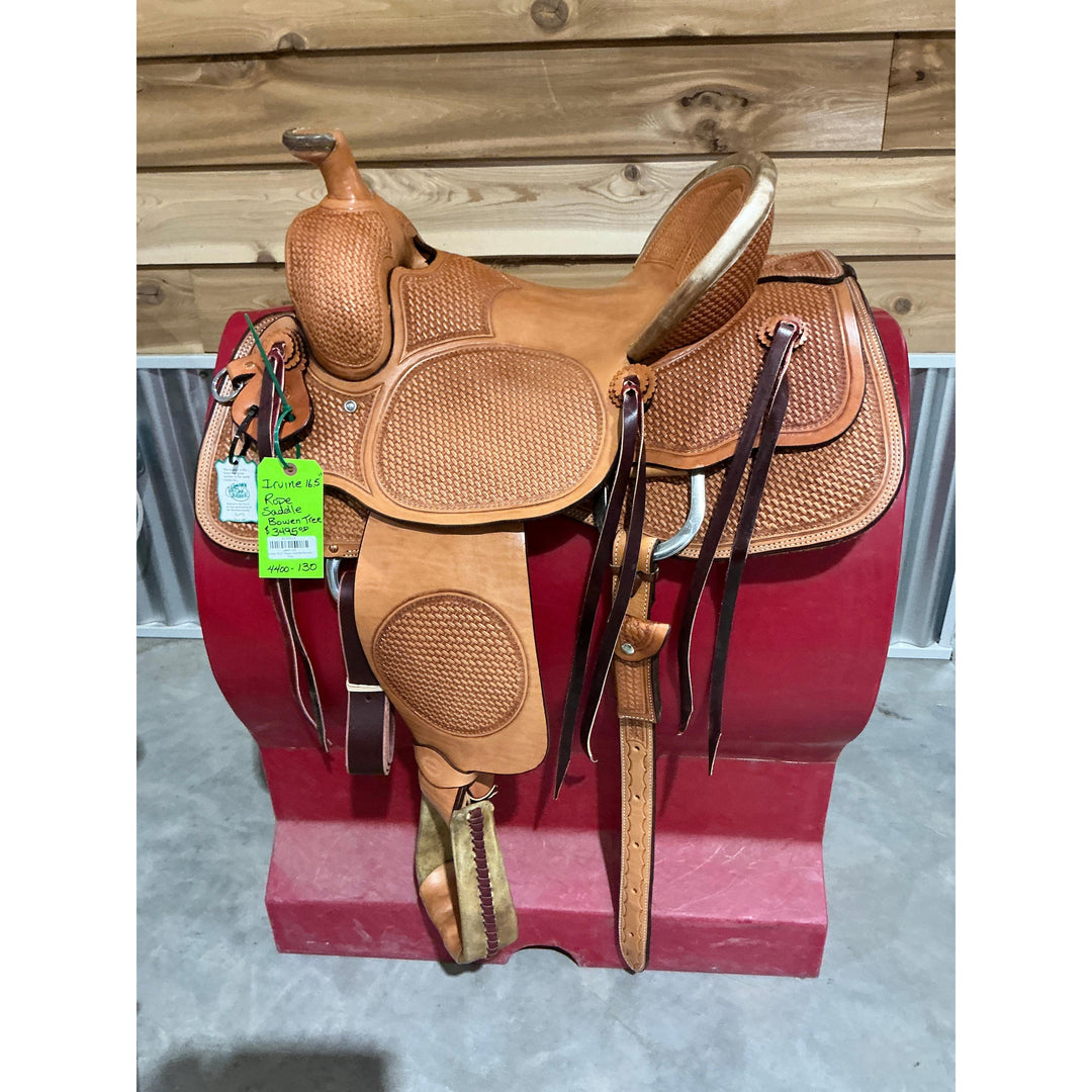 Irvine 16.5" Rope Saddle-Bowen Tree - Irvine Tack &amp; Western Wear