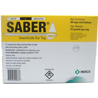 Saber Cattle Fly Ear tags-20's