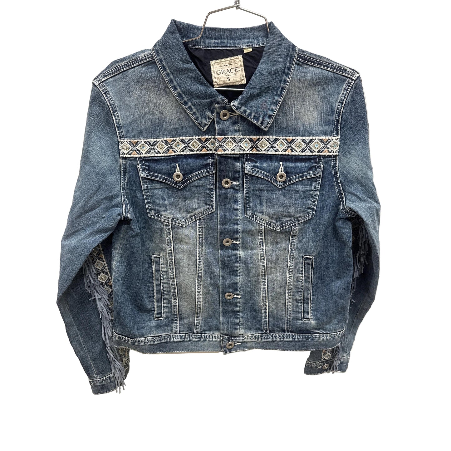 Grace in LA Women's Aztec Tassel Jacket