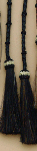 M&F Stampede String Braided Leather and Horse Hair - Black