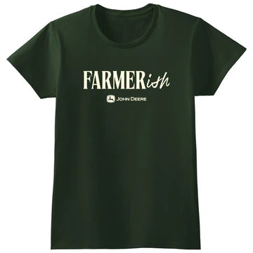 John Deere Women's Farmer-ish Tee Shirt - Dark Green