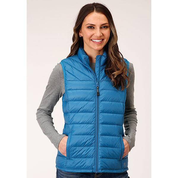 Roper Women's Rangegear Down Vest- Blue