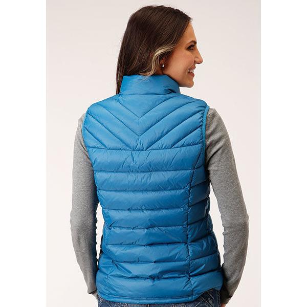 Roper Women's Rangegear Down Vest- Blue