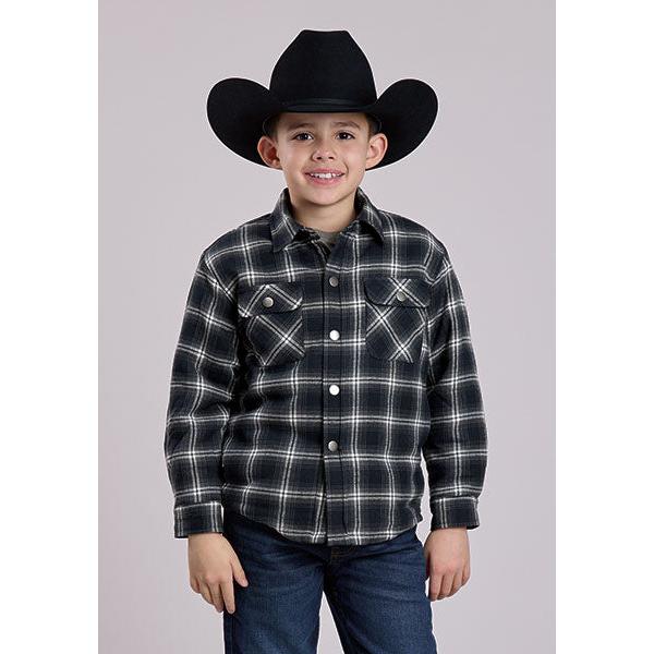 Roper Boy's Long Sleeve Flannel Shirtjacket- Multi
