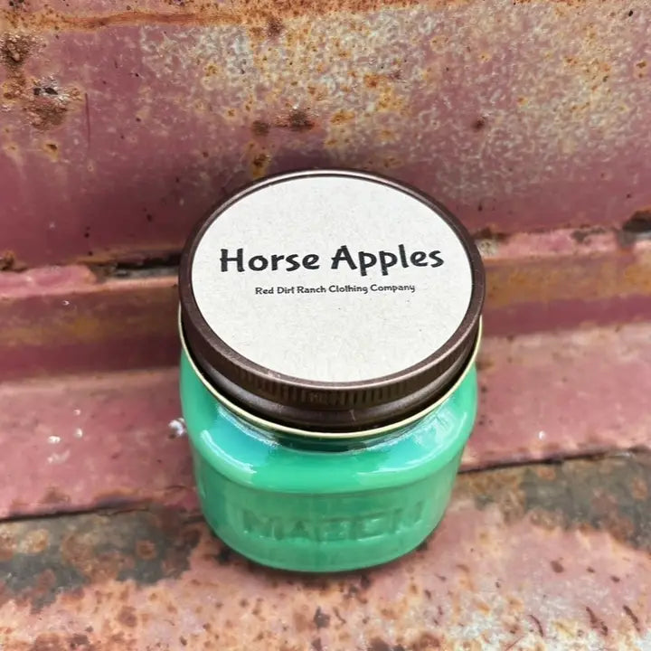 Red Dirt Ranch Horse Apples Candle- 8 ounce