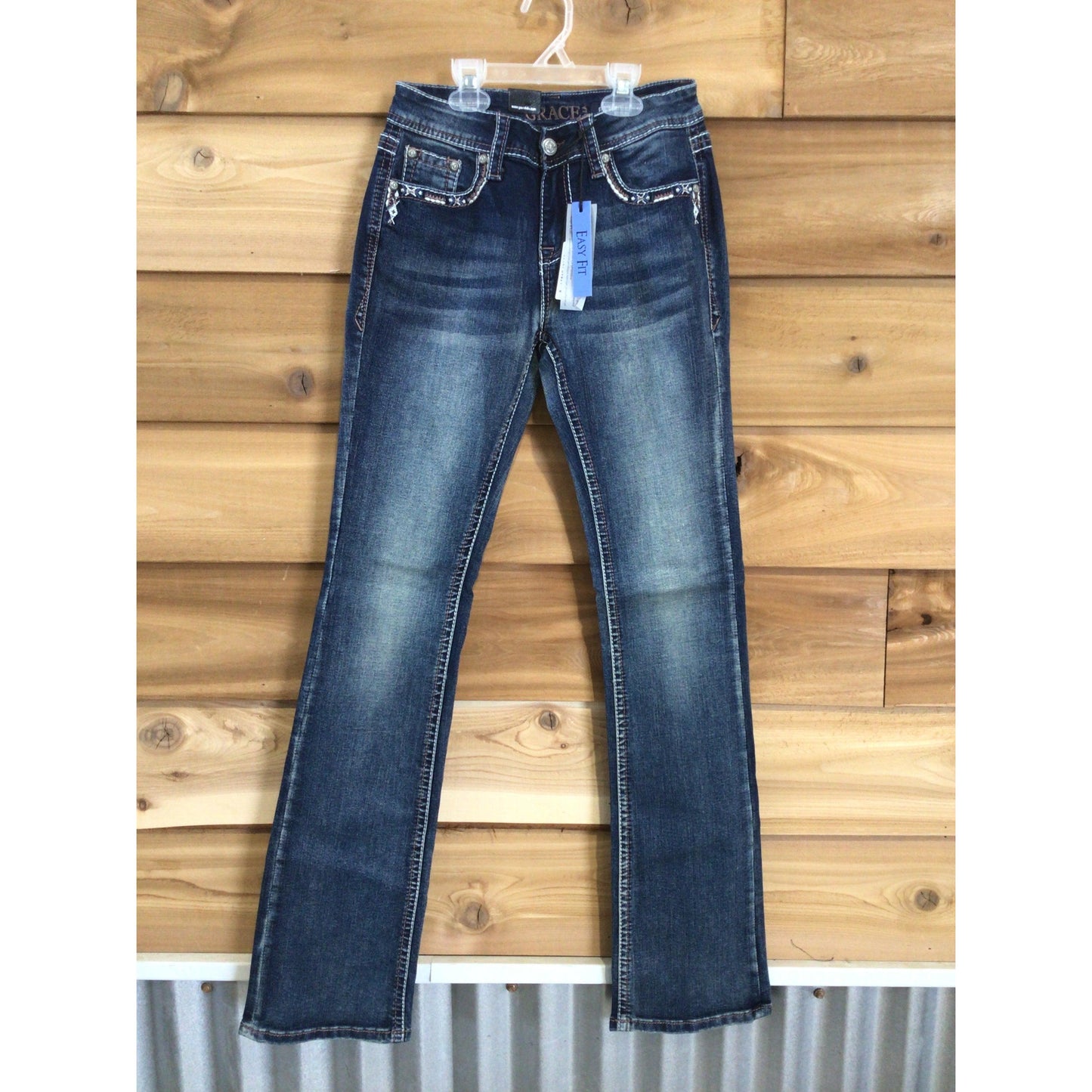 Grace in LA Women's Jeans - Steer Head