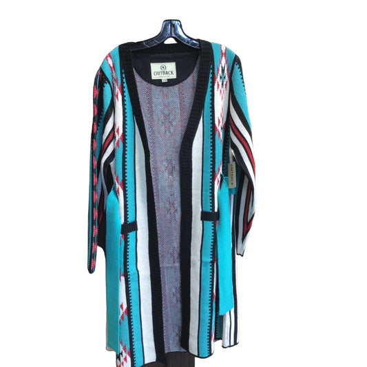 Outback Trading Women's Carrie Sweater - Duster - Turquoise