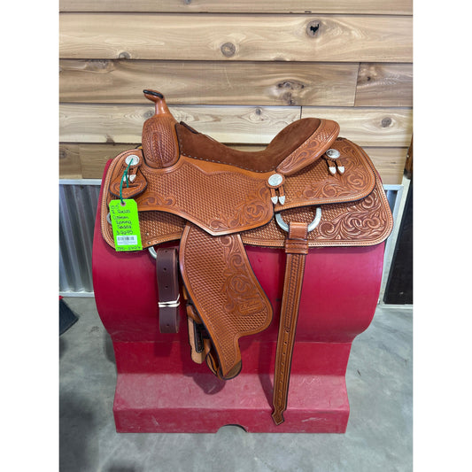 R. Ruelas Custom 15.5" Reining Saddle