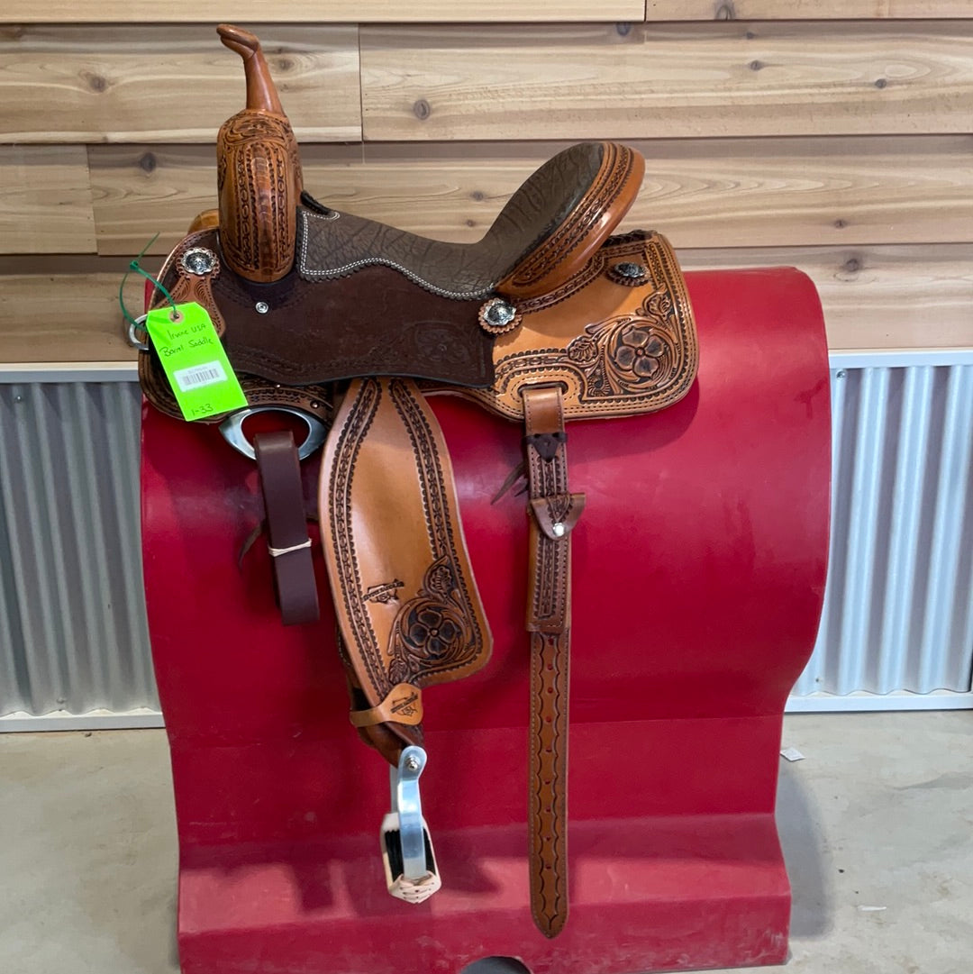 Irvine USA 13.5" Antique barrel Saddle