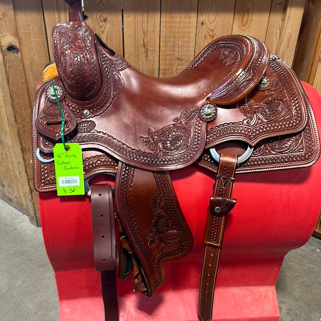 Irvine Custom 16" Cowhorse Saddle