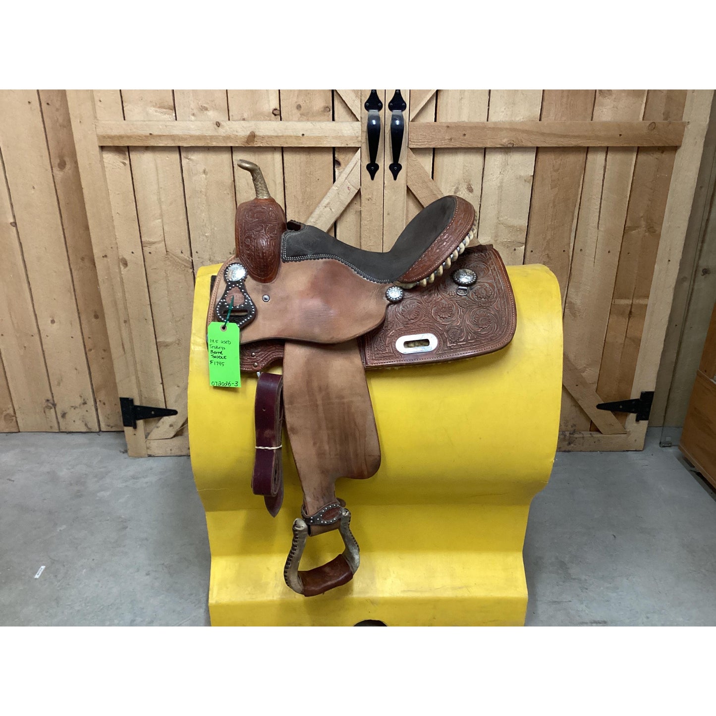 Used 14.5 Teskeys Barrel Saddle