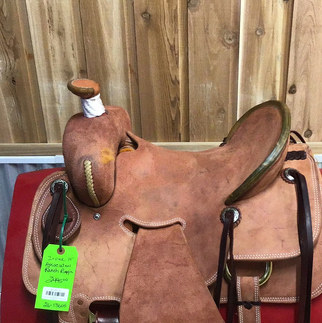 Irvine  14"  Association Ranch Riggin Seat Saddle