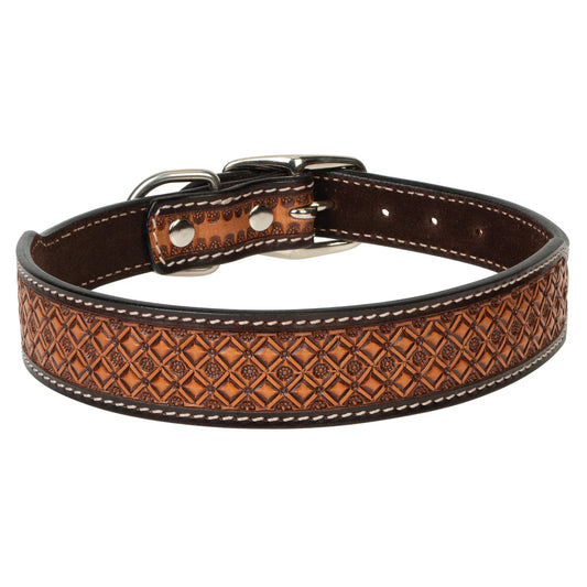 Weaver Floret Tooled Dog Collar