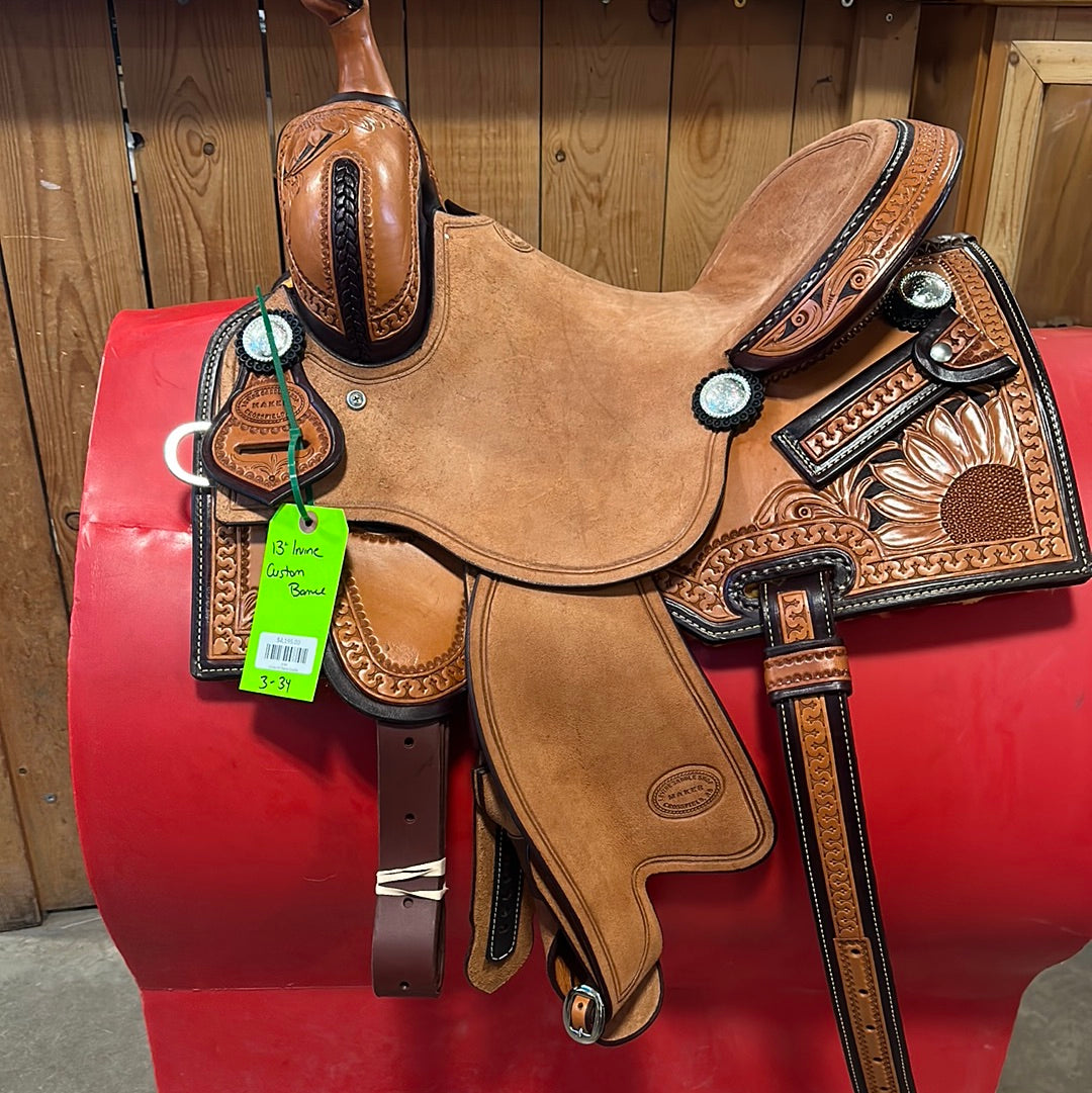 Irvine Custom 13" Barrel Saddle