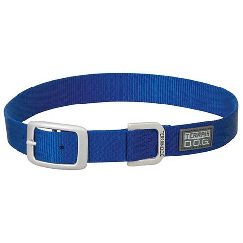 Weaver Leather Nylon Single-Ply Dog Collar - Dark Blue