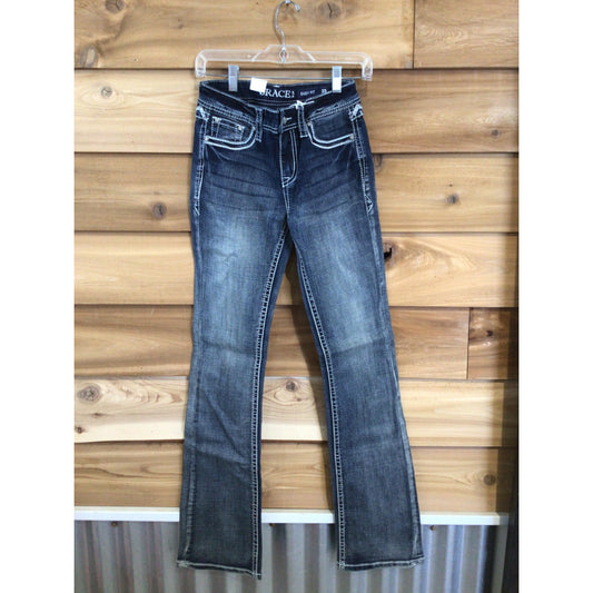 Grace in LA Women's Aztec Yoke Jeans