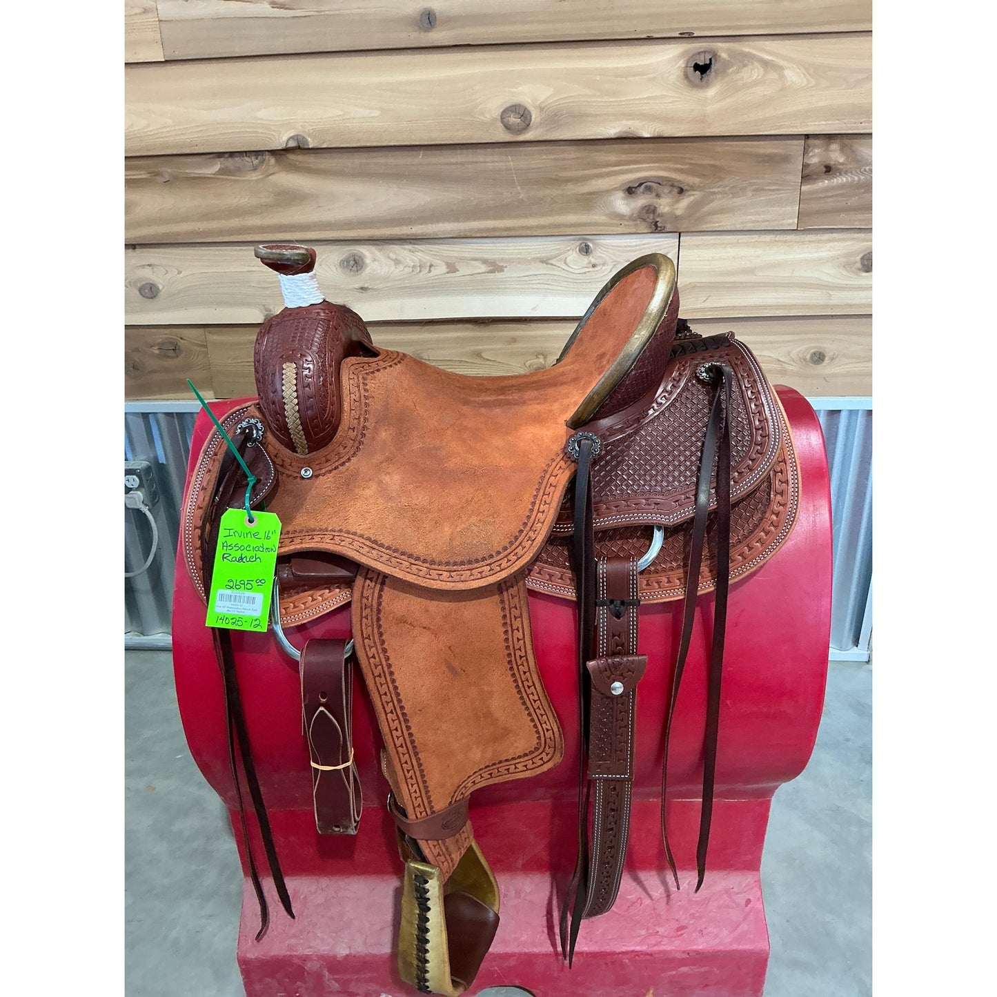 Irvine 16" Association Ranch Saddle-1/2 Tooled