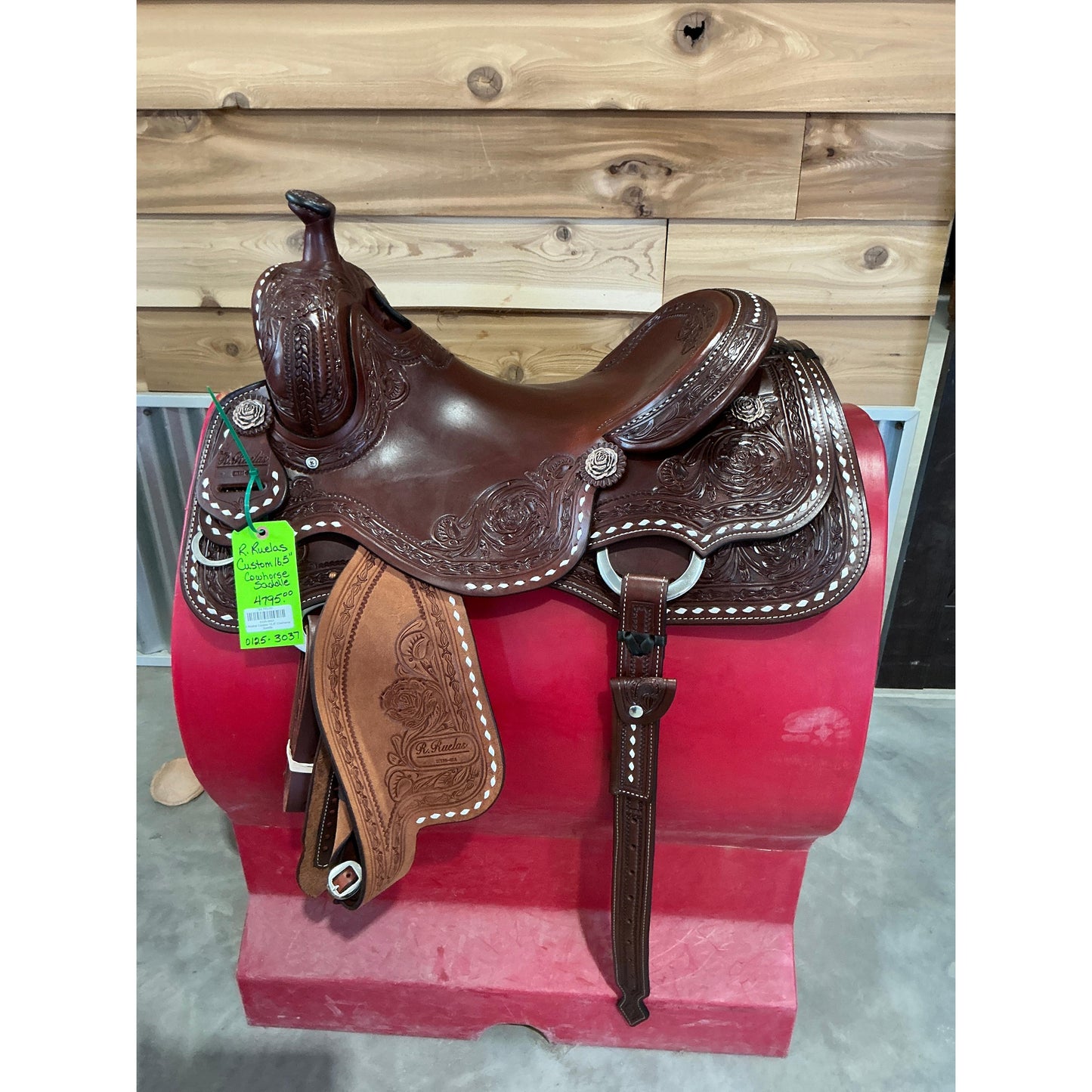 R.Ruelas Custom 16.5" Cowhorse Saddle - Irvine Tack & Western Wear