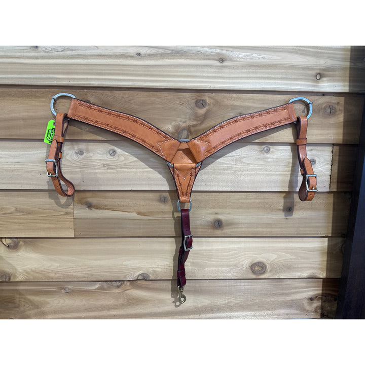 Irvine Breast Collar 2 3/4" Barbwire Border