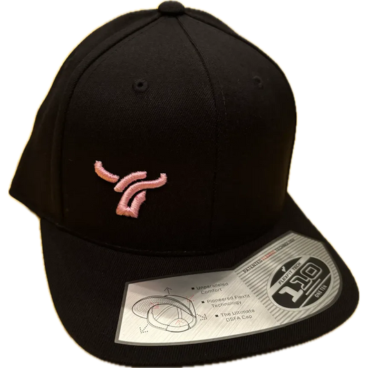 B8 Ranch Apparel 110 Flatbrim Flexfit with Small Pink Logo - Multiple Colours