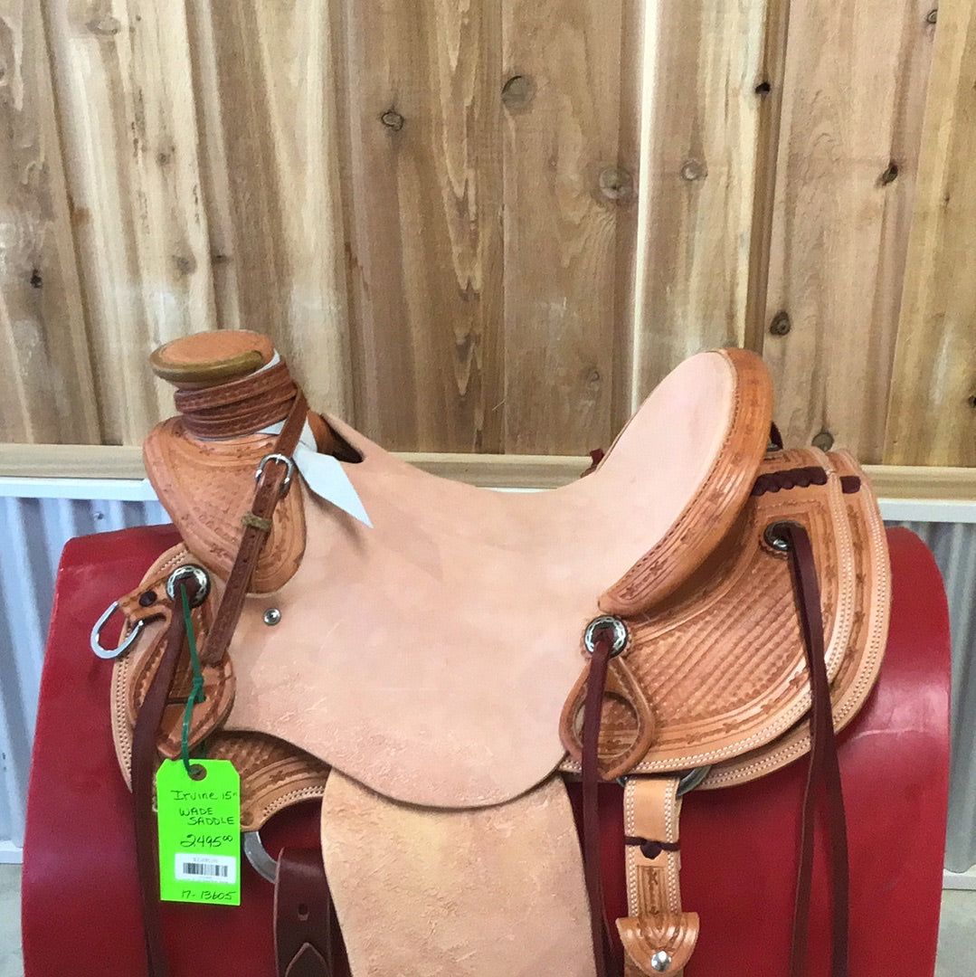Irvine  15"  1/2 Tooled Wade Saddle
