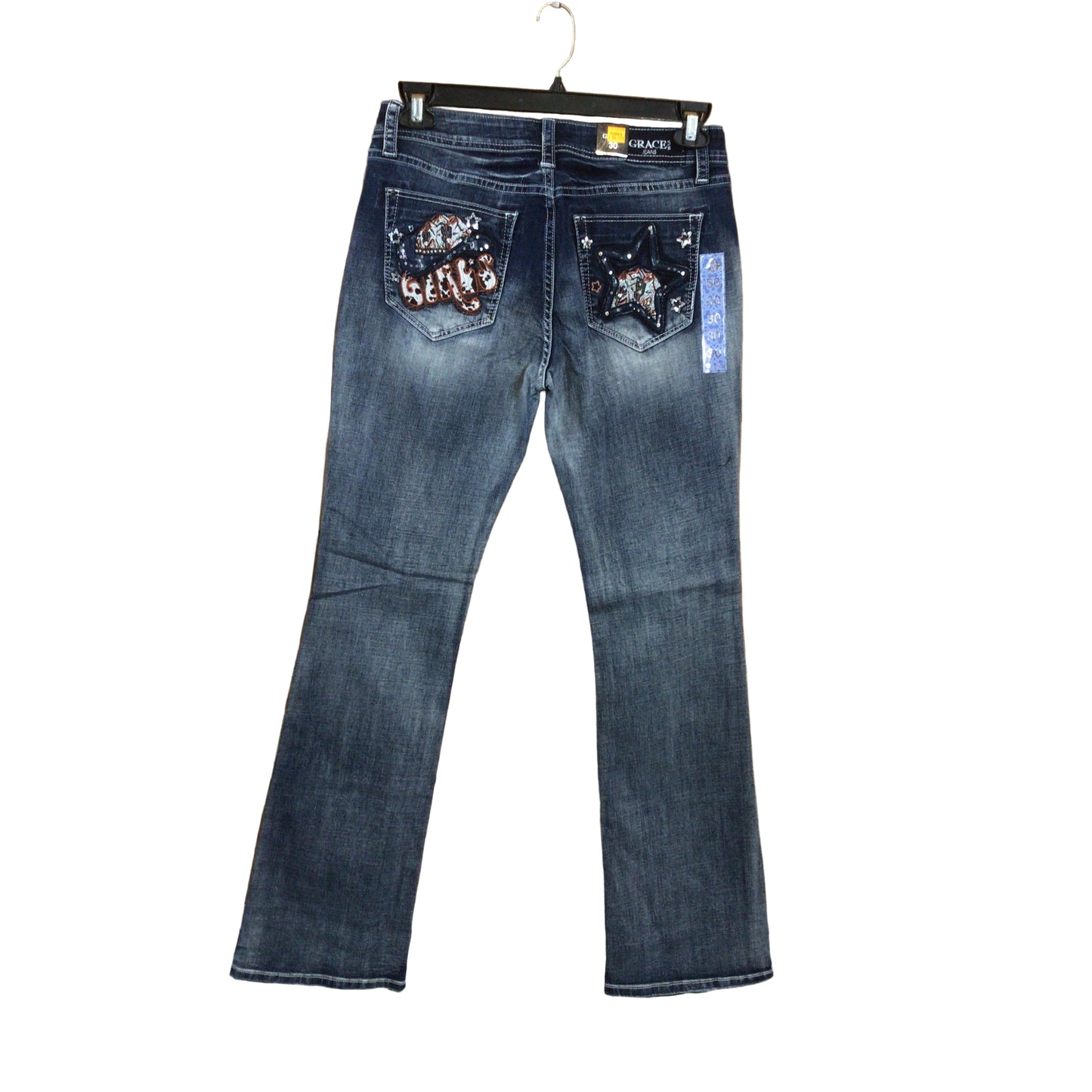 Grace in LA Women's Let's Go Detail  Western Jeans