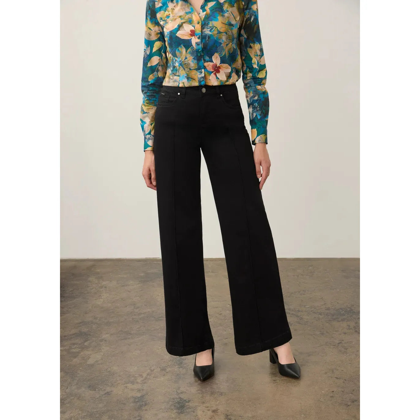 FDJ Olivia Wide Leg Denim Pants- Multiple Colours