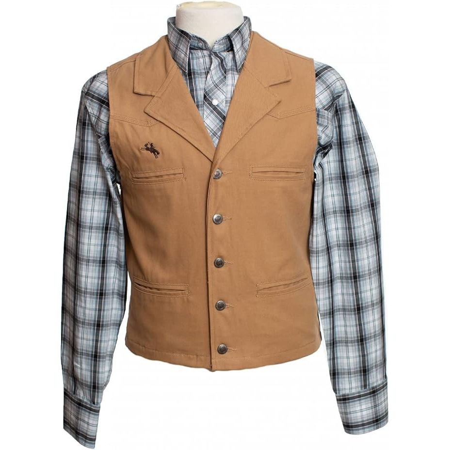 Wyoming Traders Men's  Bronco Canvas Vest