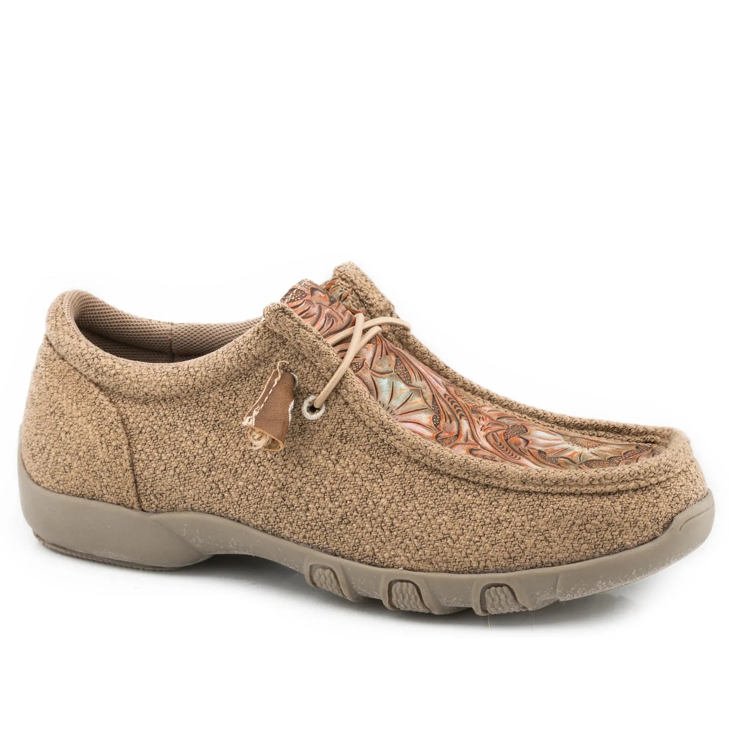 Roper Girl's Embossed Floral Wrap Canvas Shoes