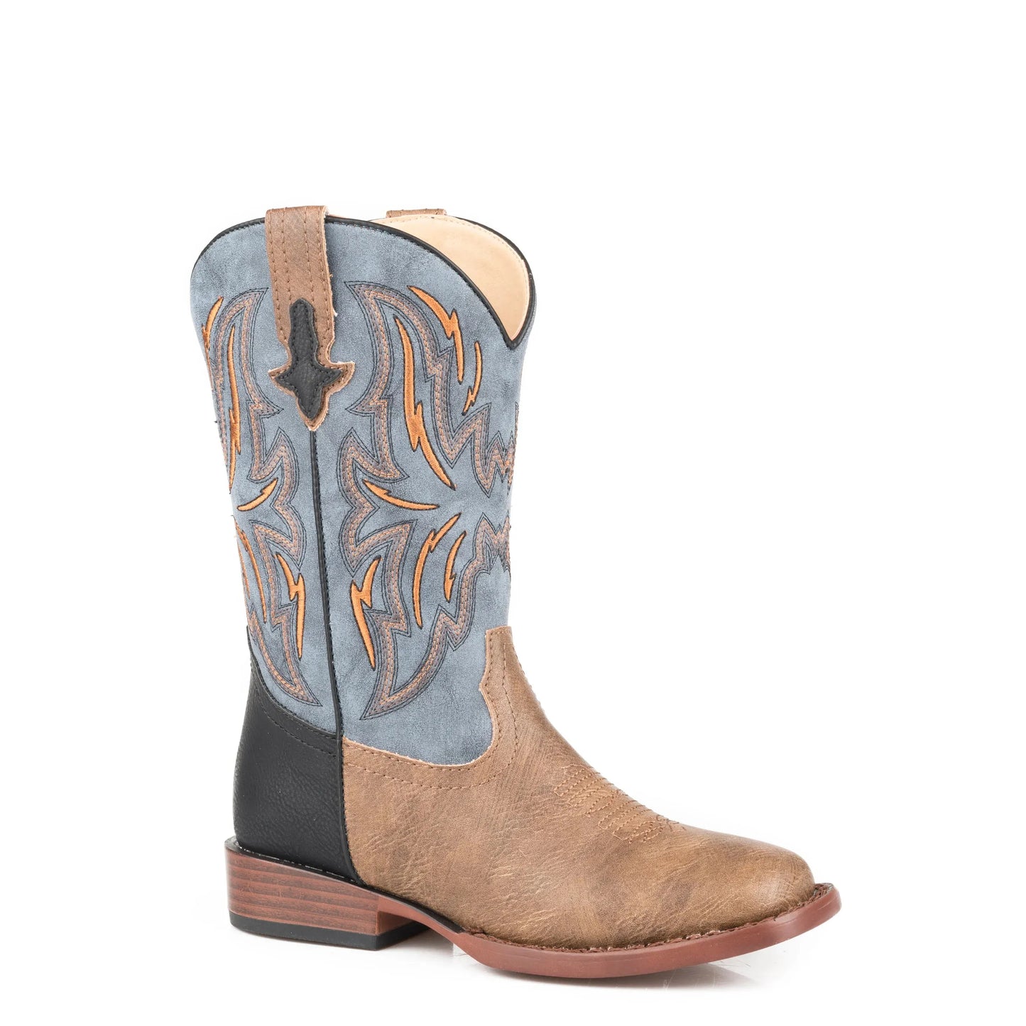 Roper Boy's Counter Western Boot- Vintage Blue Shaft