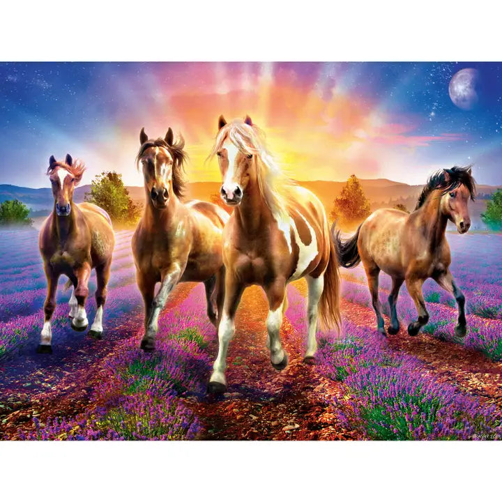 Glow in the Dark Wild Stallions 300 Piece EZ Grip Puzzle