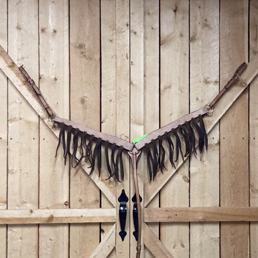 Irvine's Breast Collar 1 3/4" Barrel Rough Out (Tassels)
