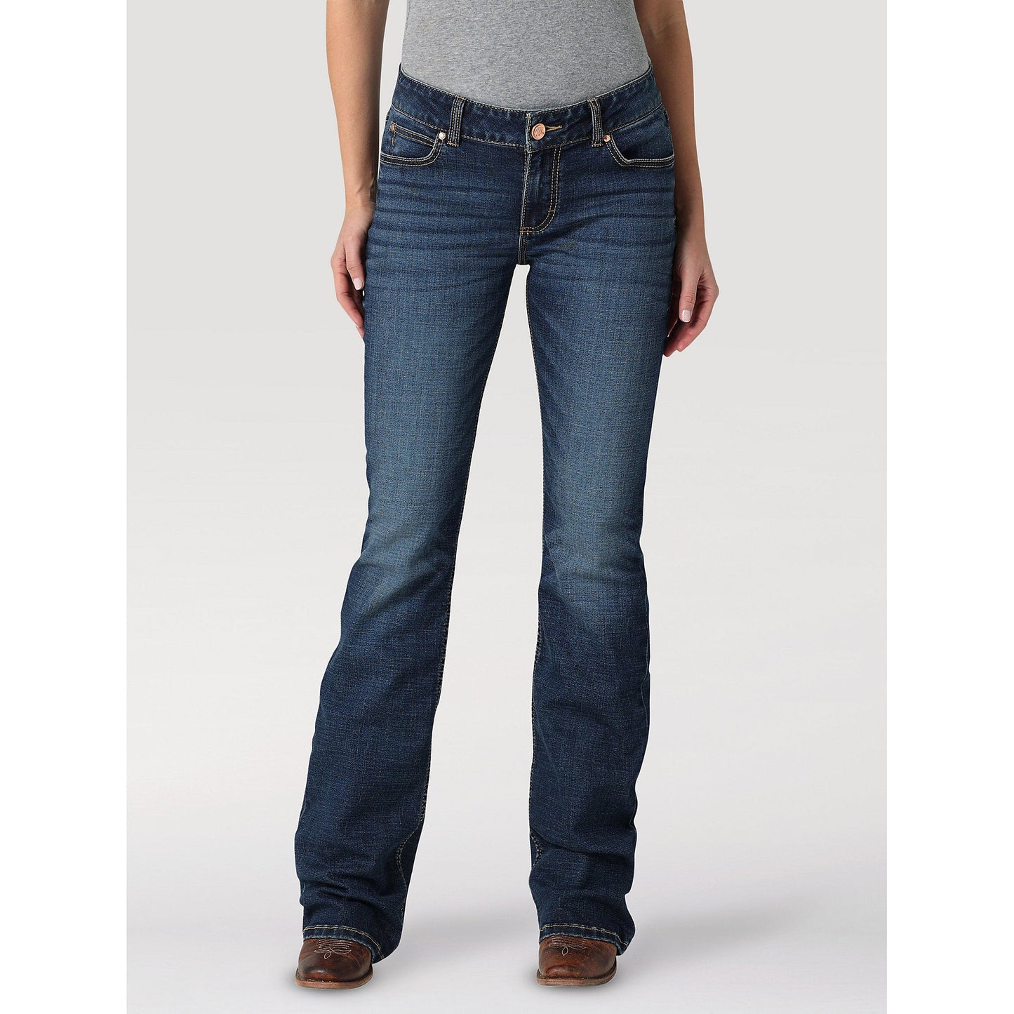 Wrangler Women's Retro Mae Mid Rise Bootcut Jeans - MS Wash