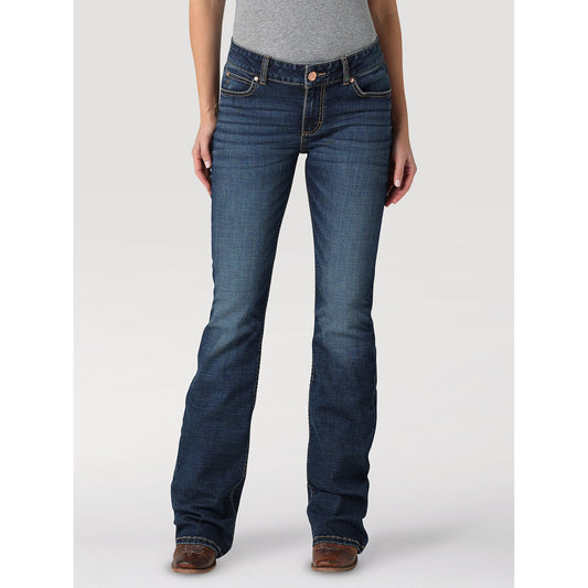 Wrangler Women's Retro Mae Mid Rise Bootcut Jeans - MS Wash