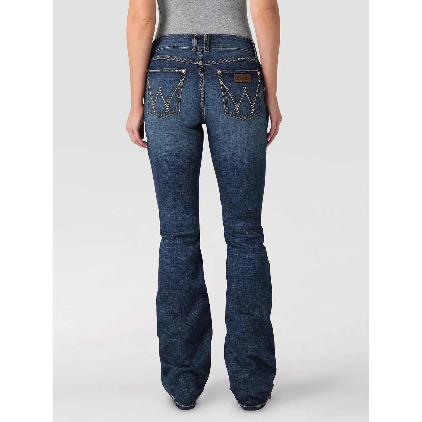 Wrangler Women's Retro Mae Mid Rise Bootcut Jeans - MS Wash